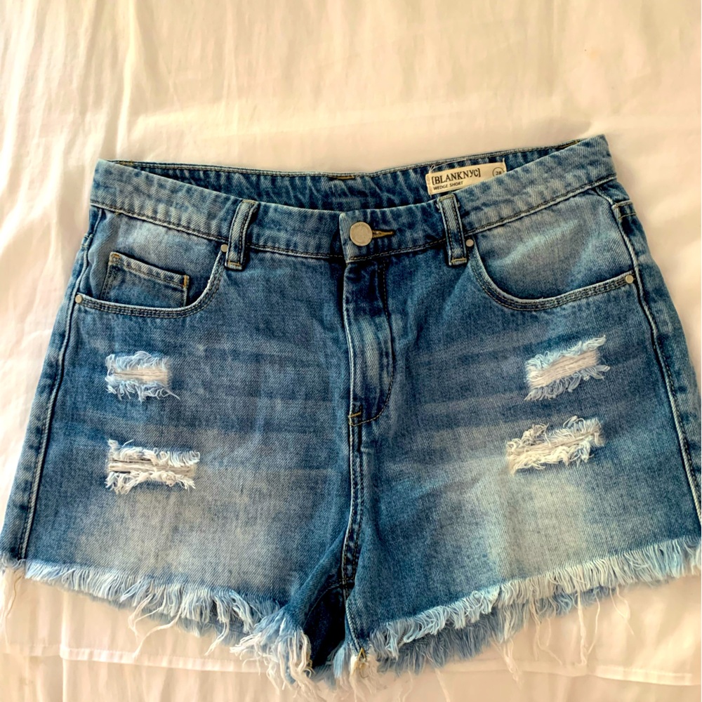BlankNYC Distressed Denim Shorts